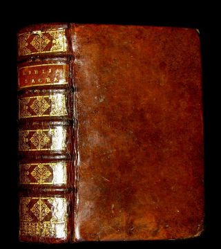 1682 Rare Latin Bible - Biblia Sacra - Holy Bible - Old & Testament.