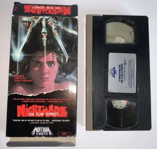A Nightmare On Elm Street Vhs - Media 1st Edition 80s Horror Full Flaps Rare
