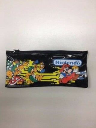 Rare Vintage Nintendo Inc School Kit 1988 Pencil Case Pouch Mario