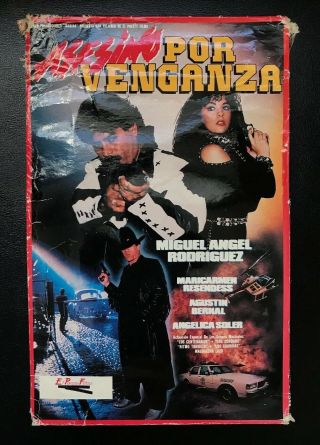 Asesino Por Venganza Vhs Rare Horror Strangler Mexi Slasher Spanish Big Box Gore