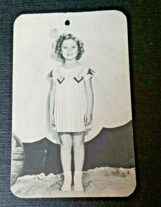Rare Shirley Temple Frock By Cinderella Hang Tag 2.  5 " X4 " 2