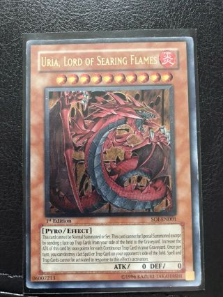 Uria Lord Of Searing Flames Ultimate Rare English 1st Edition Yugioh