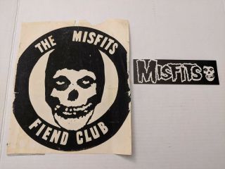 Vintage Misfits Fiend Club 1980 Envelope & Starliner Sticker Danzig Samhain Rare