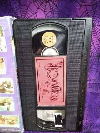 The Abomination VHS OP Donna Michelle Horror Splatter SOV Gore Rare HTF 3