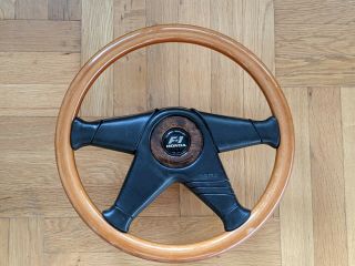 Rare Honda F - 1 Access Wooden Steering Wheel Momo Civic Eg6 Vti Sir B18 Vtec Jdm