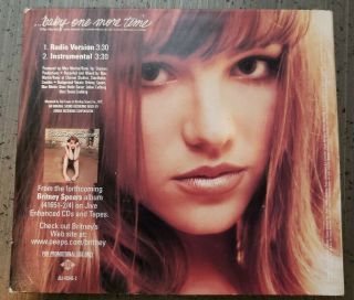 Britney Spears Baby One More Time Usa Promo Cd Instrumental Rare Oop Digipack