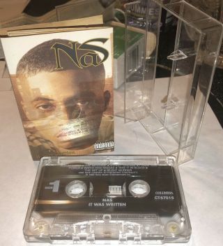 Nas - It Was Written Cassette Tape (dr.  Dre Dj Premier) Rare Look