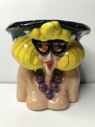 Aunt Gertie Porcelain Bowl / Character - By Artist Lynda Corneille - Rare Swak