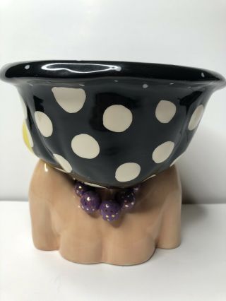 Aunt Gertie Porcelain Bowl / Character - by artist Lynda Corneille - RARE SWAK 3