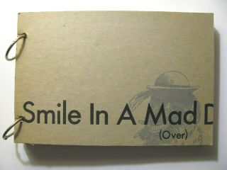 Rare Signed 1974 Ltd/ed.  Richard Stine Artist Book Smile In A Mad Dog’s I