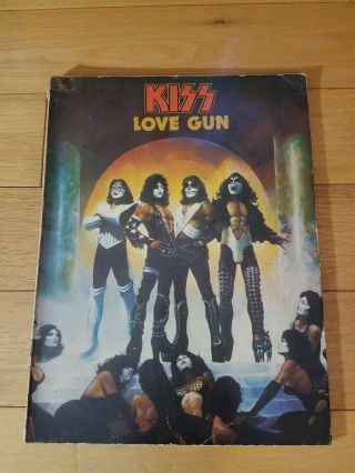 Kiss Aucoin Love Gun Songbook / Sheet Music 1977 - Casablanca - Rock Steady - Rare