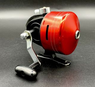 Vintage Kmart 500 Push Button Casting Fishing Reel Made In Japan Rare Red