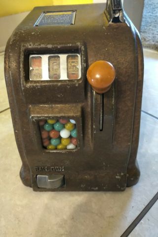 Rare Daval Marvel Penny 1 - Cent Cigarette Trade Stimulator Slot Machine Gumball