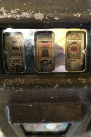 Rare Daval Marvel Penny 1 - cent Cigarette Trade Stimulator Slot Machine Gumball 2