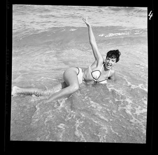 RARE Bettie Page 1954 Camera Negative Bunny Yeager Sexy Bikini Pin Up 2
