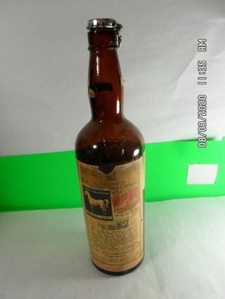 Vintage Rare White Horse Cellar Blended Scotch Whiskey Brown Bottle (spring Cap)