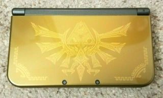Nintendo 3ds Xl Hyrule Edition Rare Dual Ips Screens Legend Of Zelda Gold