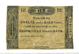 12 & 1/2 Cent (indiana) 1800 
