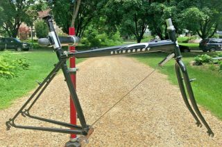Rare Vintage Slingshot 700c 58cm Steel Cyclocross Touring Frame Set Made In Usa