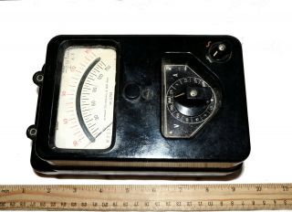 Vintage Analog Device Bakelite Ammeter Voltmeter C759 Russian Soviet RARE 1957 2