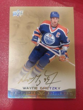 Wayne Gretzky 2015 Upper Deck Gold Auto Employee Exclusive Rare