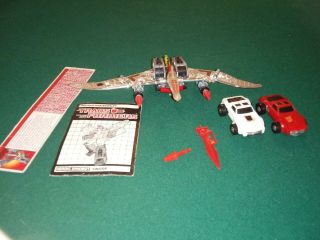 Transformers G1 Dinobot Swoop 100 Complete,  Cliffjumper,  & Tailgate All 1984