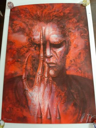 Future - Kill H.  R.  Giger Signed And Numbered " Red " Lithograph Rare Ex 288/1000