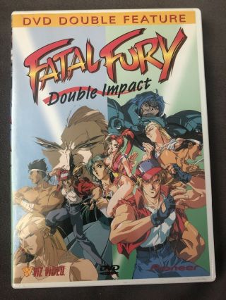 Fatal Fury: Double Impact (dvd,  2000) Pioneer Anime Htf Rare Oop Region 1