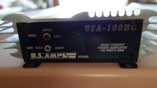 US Amps USA - 100HC Rare High - Current Old School Power Amplifier.  Made In USA 2