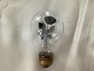 Rare? Vintage Aerolux Bulb Light Electric Flower Yellow Rose