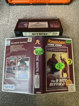 The White Buffalo (charles Bronson) Vhs/ Very Rare Roadshow Action/western Video