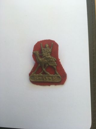 Rare S.  D.  F.  Sudan Defence Force Collar Badge Army Badge Ww2 Era