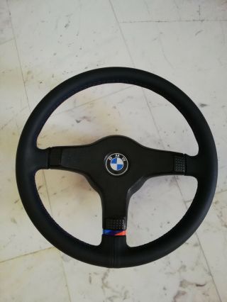 Bmw M Technic I Steering Wheel 370mm M Tech 1 Rare E24 E28 E30 E32 E34 M5