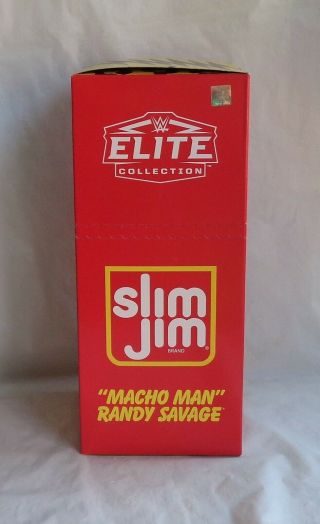 Sdcc 2019 Wwe Elite " Macho Man " Randy Savage Slim Jim By Mattel