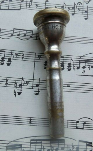 Vintage Gustat No.  1 Trumpet Mouthpiece Rare