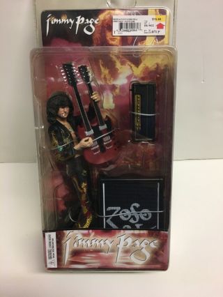 Led Zeppelin Jimmy Page Neca Action Figure 2006 Classicberry Limited Rock