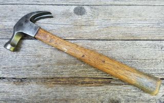 Rare Vintage Stanley Chromoly Hammer W/ Wood Handle - Curved Claw Hammer