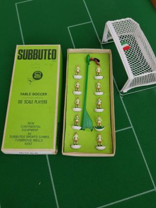 Vintage Subbuteo Hw Team - Ref.  25 Celtic - Rare Reversed White & Green Combo