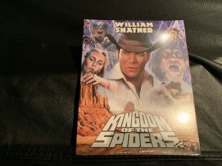 Kingdom Of The Spiders Blu - Ray Code Red Limited Slipcover,  Rare Magnet Shatnet