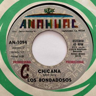 Latin Psych Funk 45 Los Bondadosos Chicana/no Te Vayas Hear Anahuac Rare