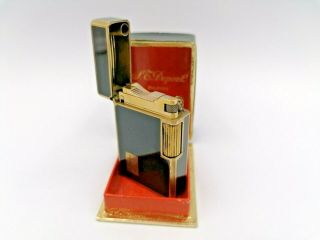 Rare St Dupont Petrol Lighter Chinese Lacque Box Overhauled 3 Mth Guarantee Aa02
