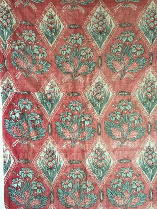 Rare 18th C.  French Printed Cotton Block Printed Fabric (2901) 3