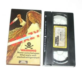 Crazy Fat Ethel 2 Vhs Aka Criminally Insane 2 Rare Horror Video Htf 1980s