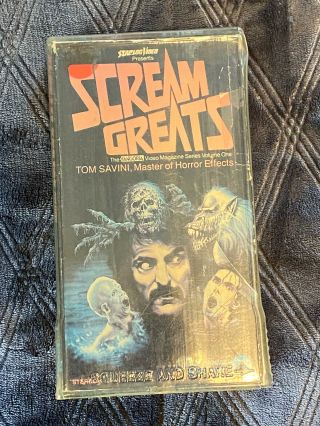 Scream Greats Vol.  1 Tom Savini Fangoria Vhs Rare Horror Starlog Video Gore Cult