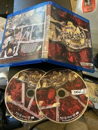 Wwe The History Of The Hardcore Championship 24/7 Blu Ray 2 - Disc Set Rare
