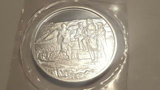Rare - Lewis & Clark Expedition Silver Art Round.  999 1804 - 1806 -