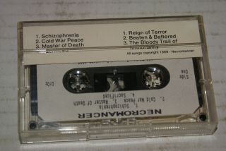Necromancer Rare Local South Jersey 1989 Private Thrash Metal Demo Cassette Tape 2