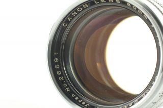 Rare [NEAR,  Hood] CANON 50mm f/1.  5 MF Lens Leica L39 LTM Mount From JAPAN 3