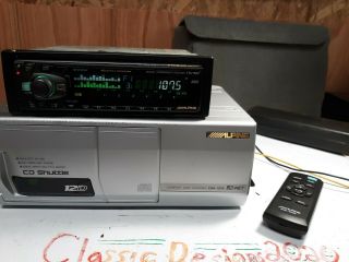 Rare Old School Alpine Cta1502 Car Stereo Cd Changer Spectrum Analyzer Bbe Audio