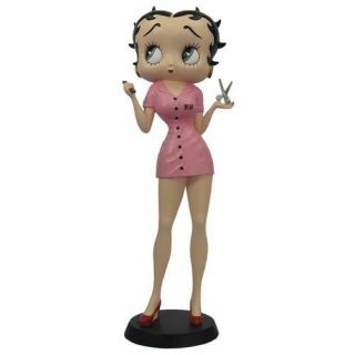 Extremely Rare Betty Boop As Sexy Barber Hairdresser Figurine Statue
